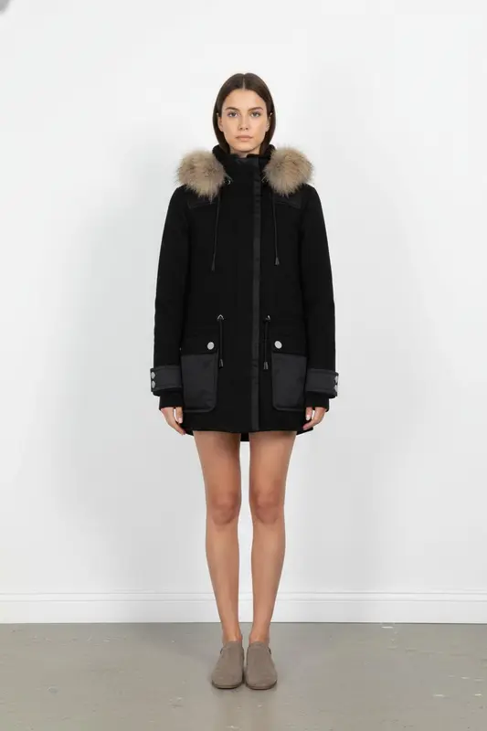 Parka Noire - Taille S/36