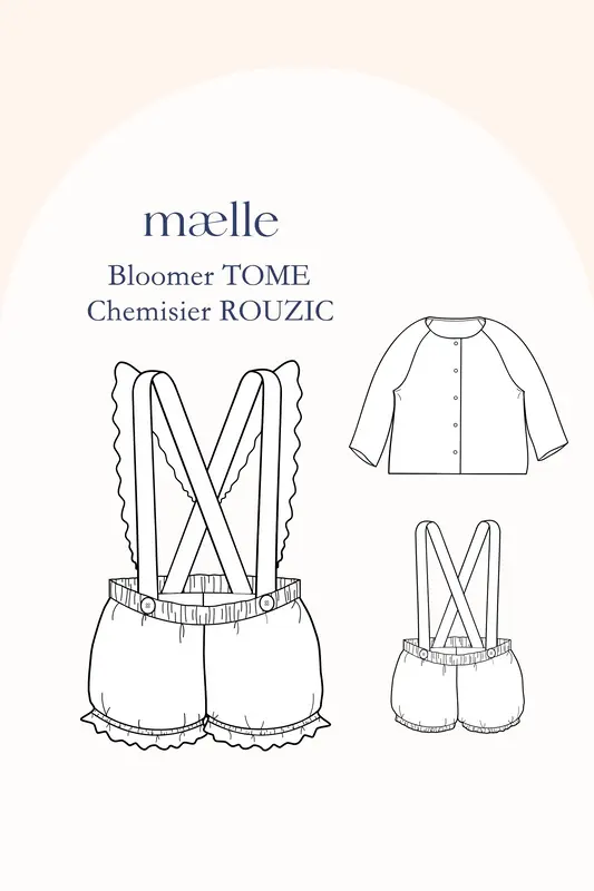 Patron Bloomer TOME chemisier ROUZIC Pochette