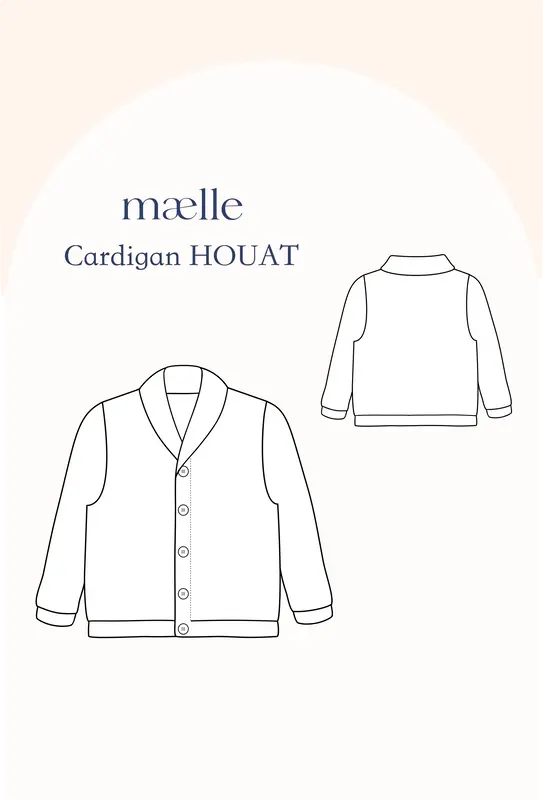 Patron Cardigan HOUAT Pochette