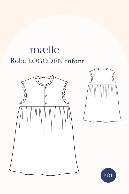 Patron robe LOGODEN PDF enfant