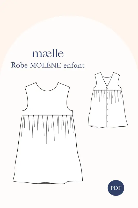 Patron robe MOLENE enfant PDF