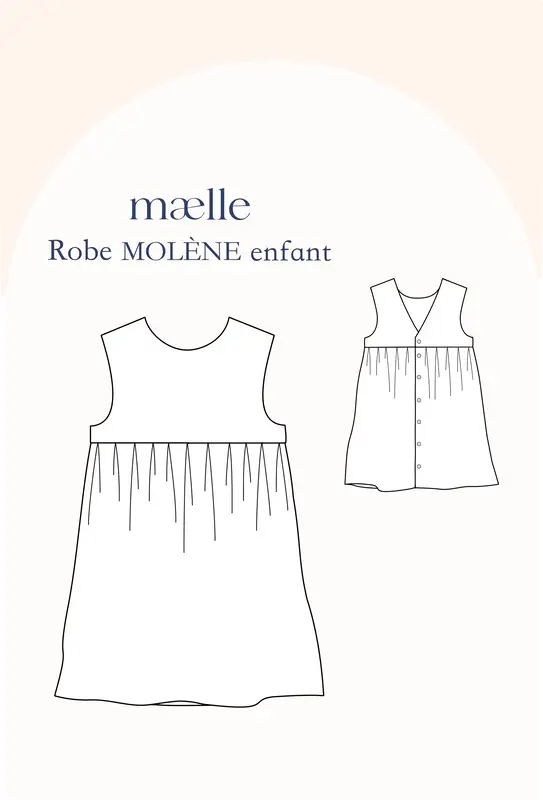 Patron Robe MOLENE enfant pochette