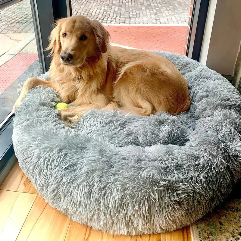 PawPeace - Lit apaisant pour chien en fausse fourrure