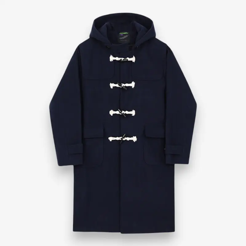 Peter – Manteau long boutonné avec poches