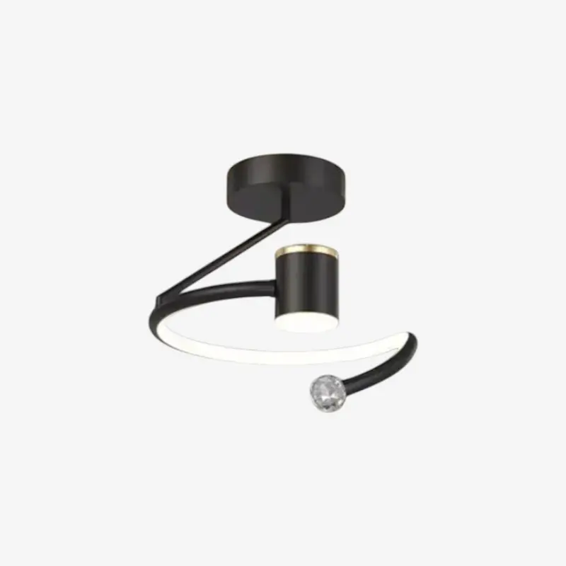 Plafonnier LED motif ciel étoilé design plat