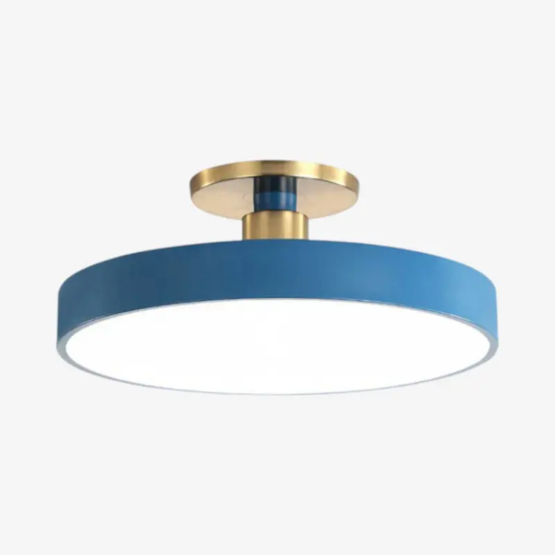 Plafonnier rond décoratif en métal