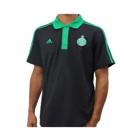 Polo Adidas A.S Saint Etienne Noir Vert Homme