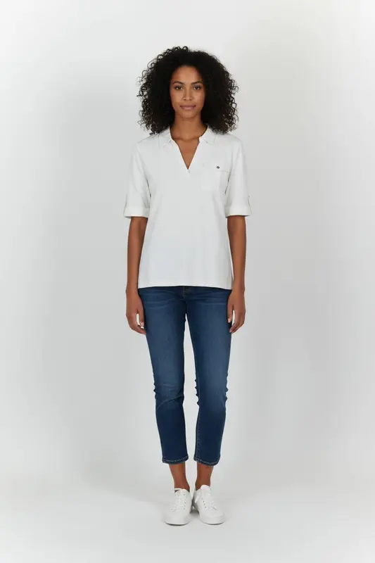Polo Blanc - Taille L/40