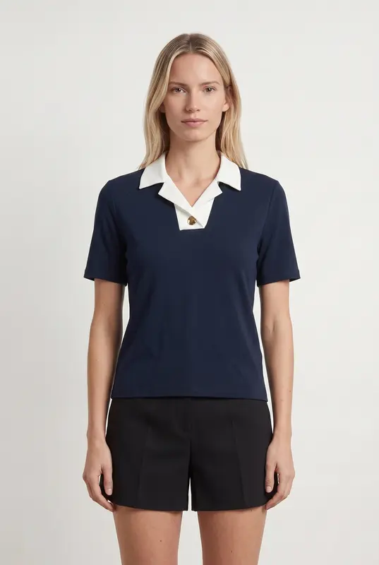 Polo Bleu et Blanc - Taille M/38