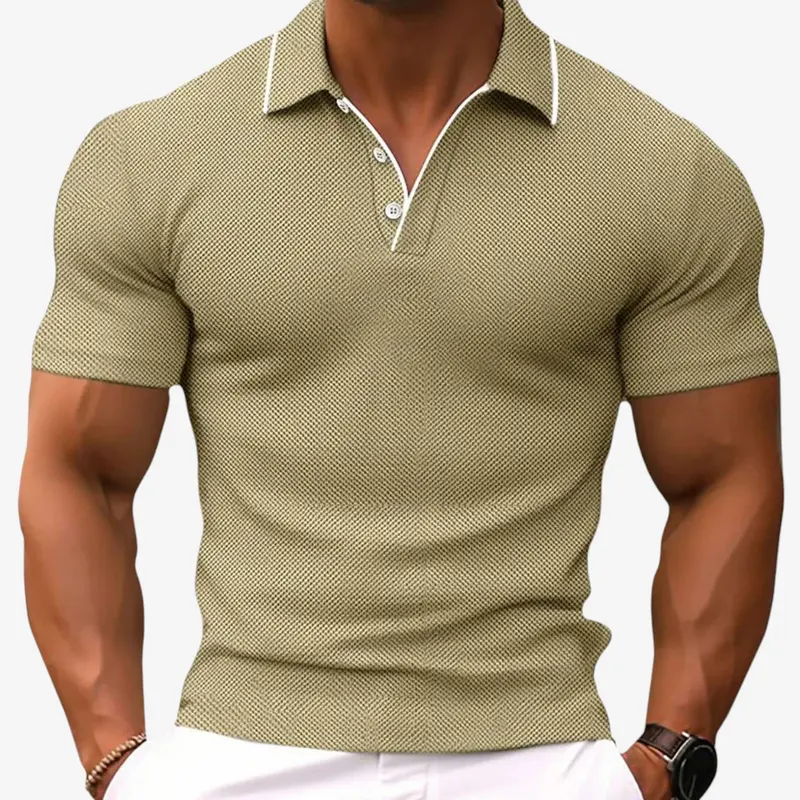 Polo homme à manches courtes et coupe ajustée