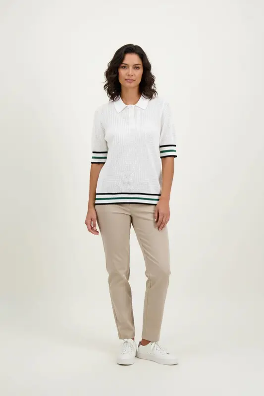 Polo Maille Blanc - Taille M/38