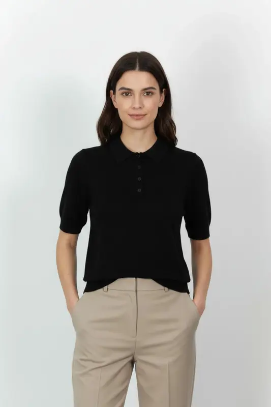 Polo Noir - Taille L/40