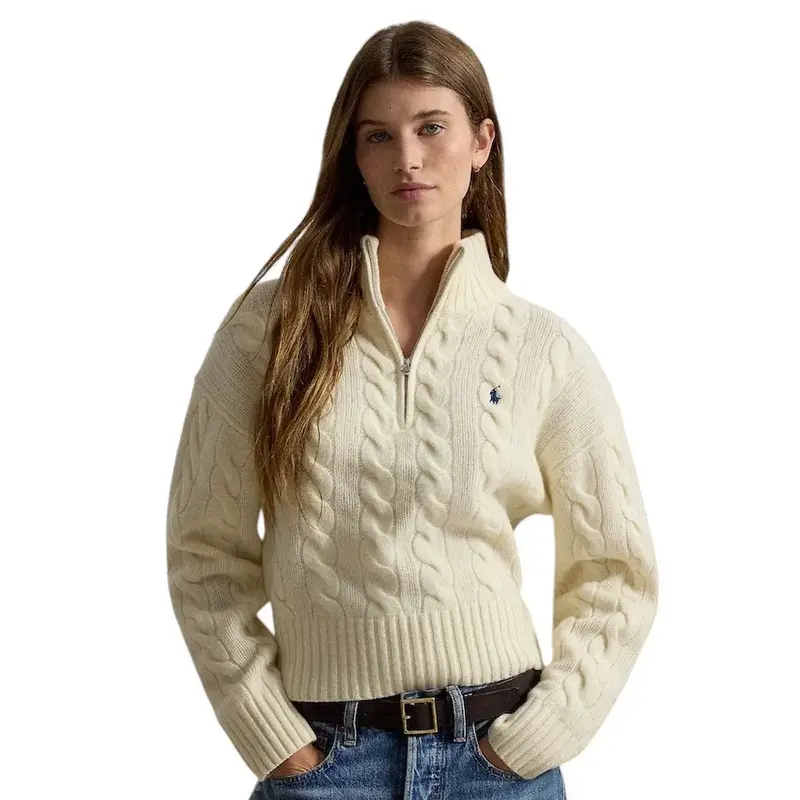 Polo Ralph Lauren Femmes pull à col roulé pour femme ecru 211972130003