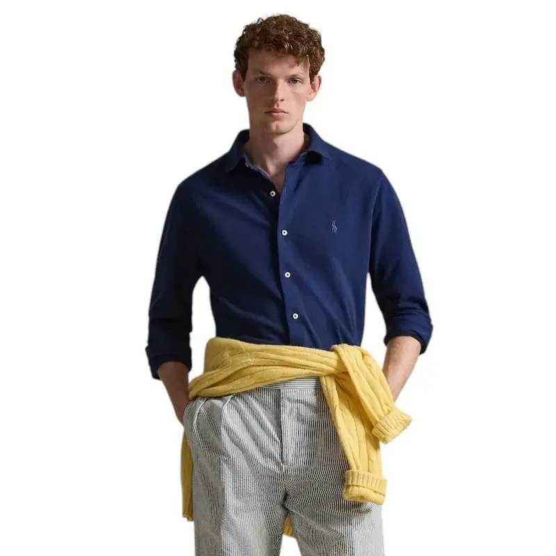 Polo Ralph Lauren Hommes Chemise homme bleu Coupe classique