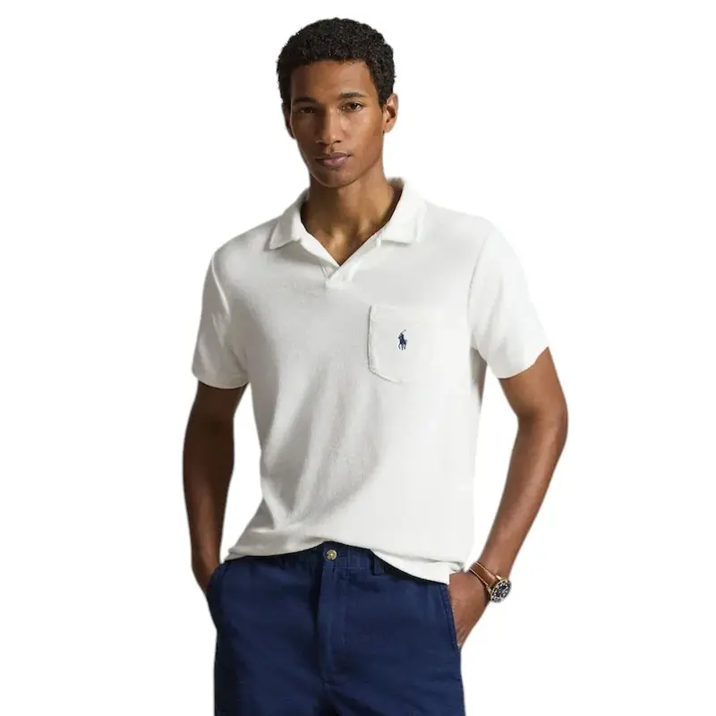Polo Ralph Lauren Hommes Polo homme blanc Coupe classique