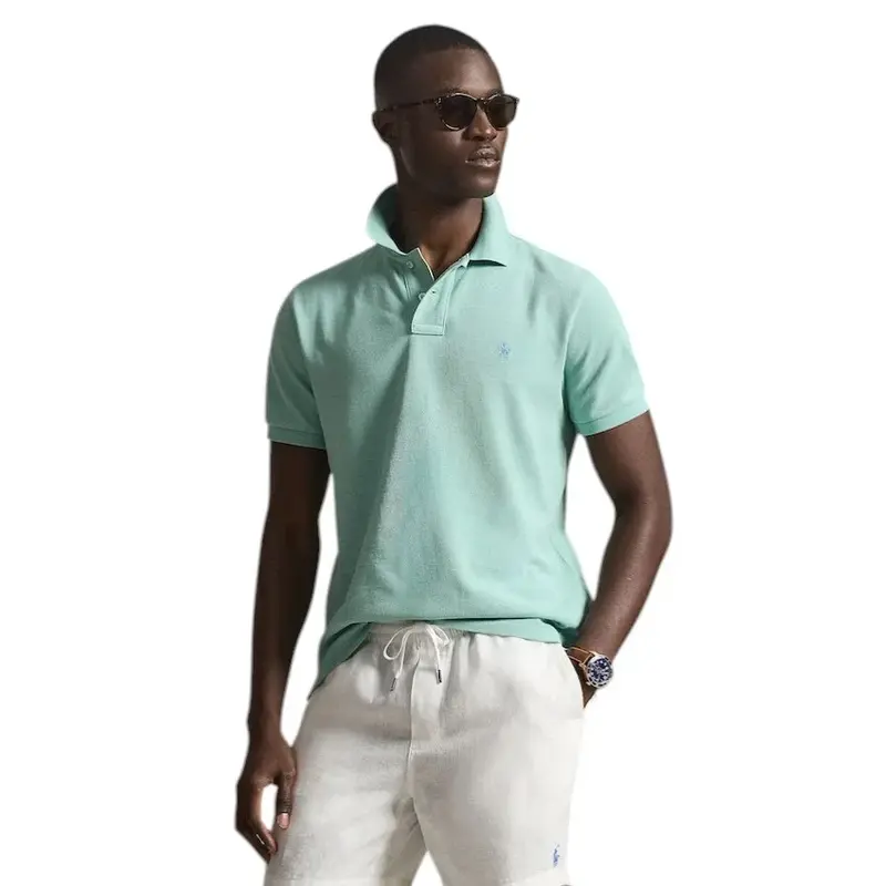 Polo Ralph Lauren Hommes Polo homme vert clair Slim fit
