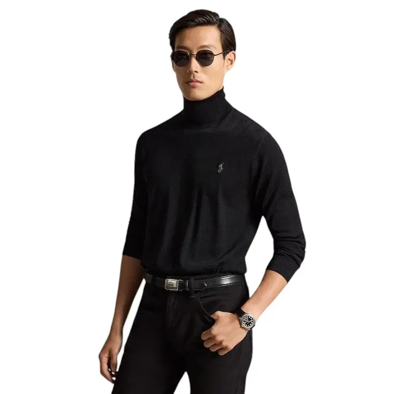 Polo Ralph Lauren Hommes pull à col roulé col roulé homme noir 710946145002