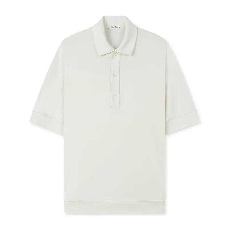 Polo Stefan Brandt manches courtes hommes ecru Lim B