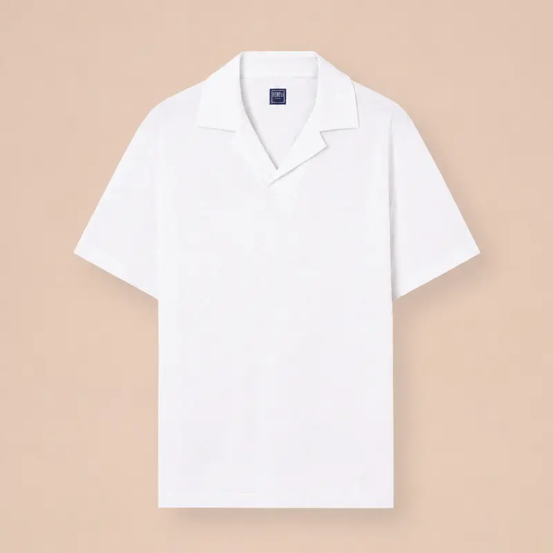 Polo ultra léger en coton blanc
