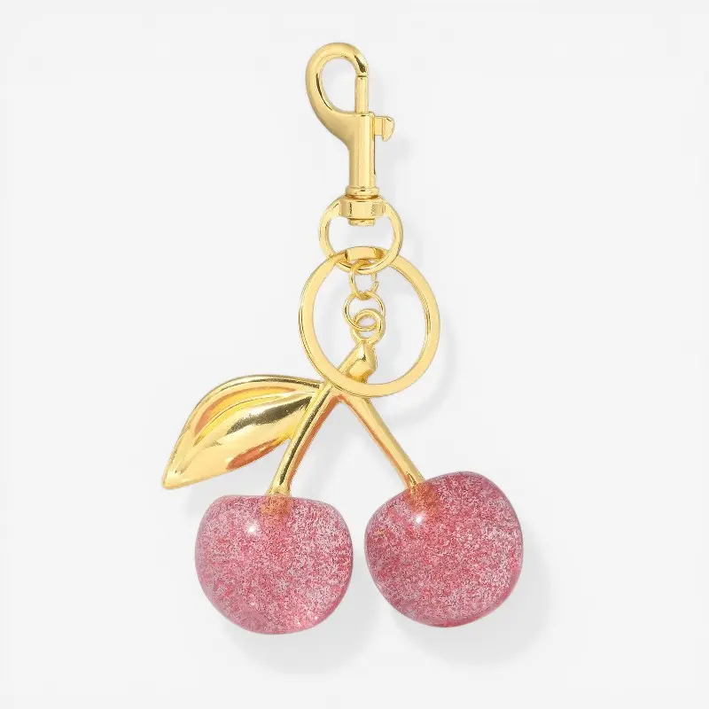 Porte-clés pendentif cerise