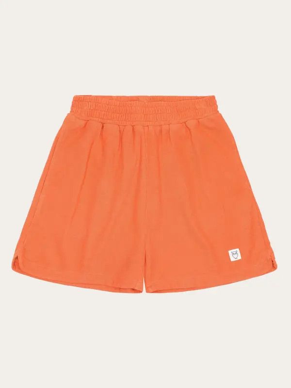 POSEY elastic waist bouclé shorts - GOTS/Vegan - Langoustino