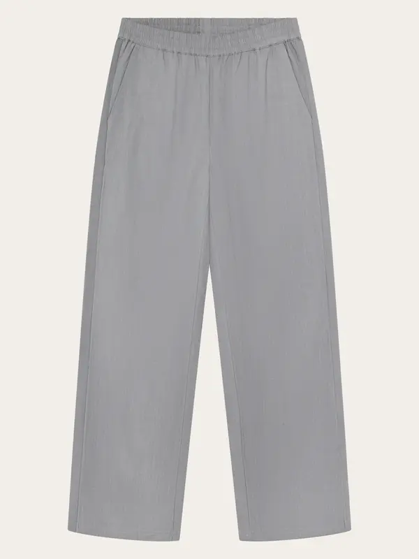 Posey wide linen blend pants - Ultimate Grey