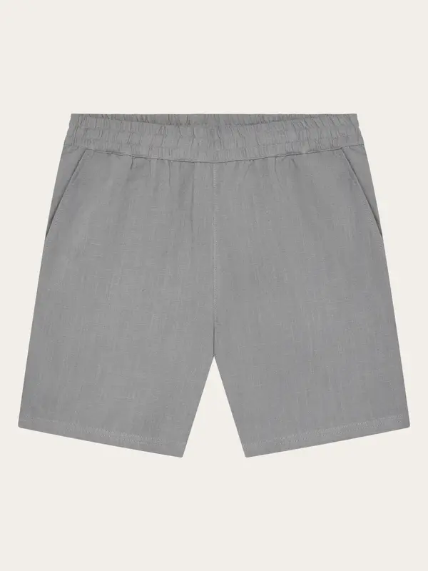 Posey wide linen blend shorts - Ultimate Grey
