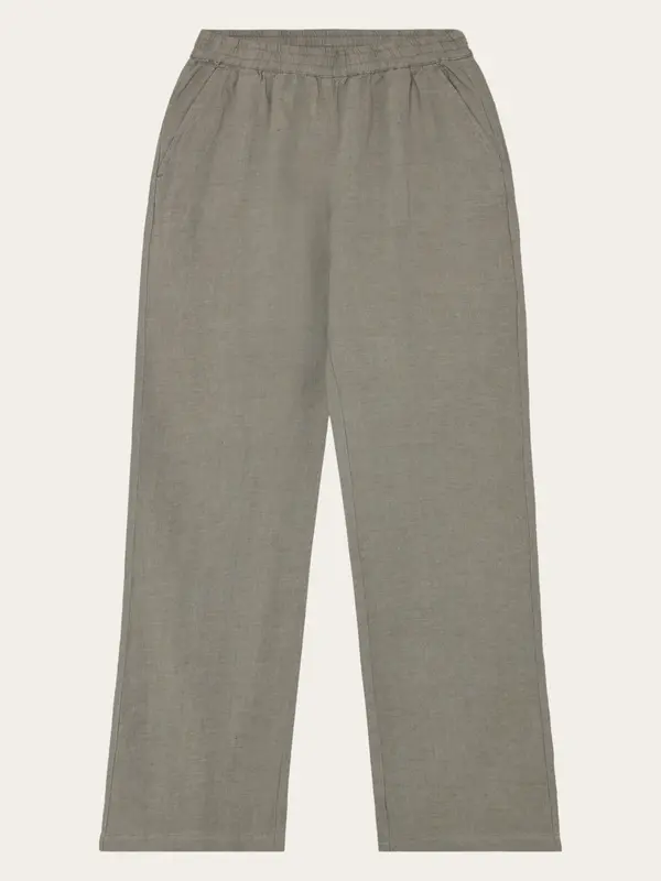 Posey wide linen pants - Yarndyed Twill