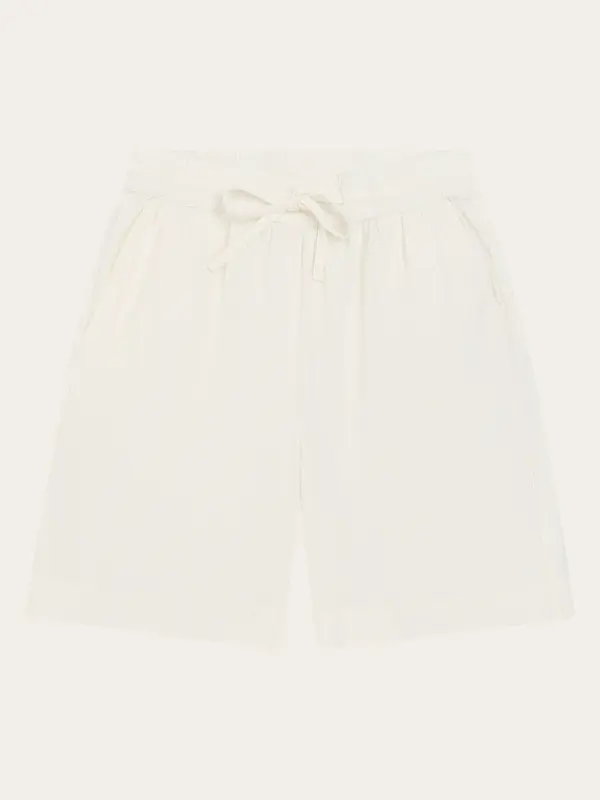 Posey wide seersucker shorts - Egret