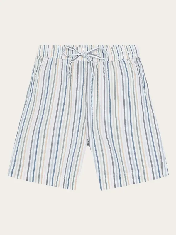 Posey wide seersucker shorts - Multi color stripe