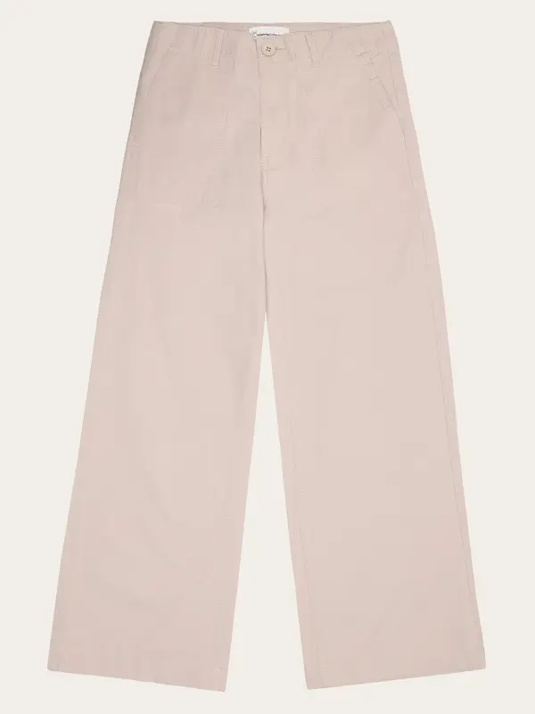 POSEY wide slub pants - Light feather gray