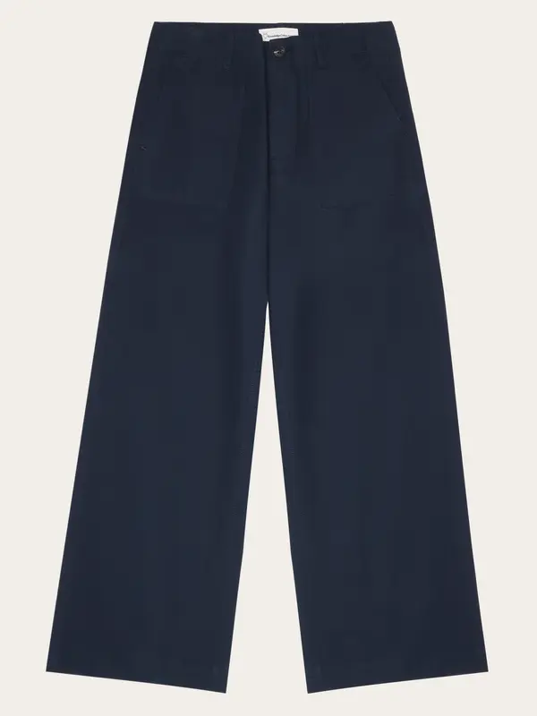 POSEY wide slub pants - Total Eclipse