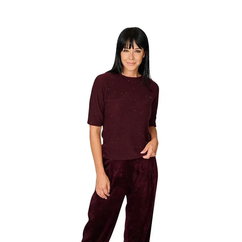 Pull Antonelli pour femme, bordeaux, modèle Fiemme