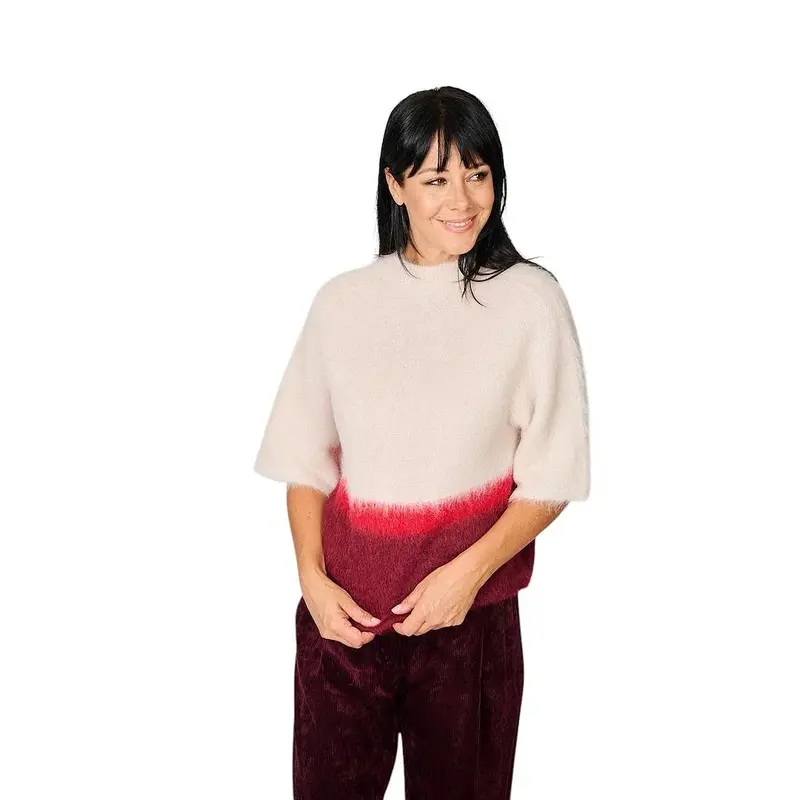 Pull Antonelli pour femme, rose, modèle Saranda