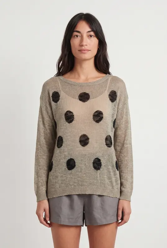 Pull Beige et Noir - Taille M/38