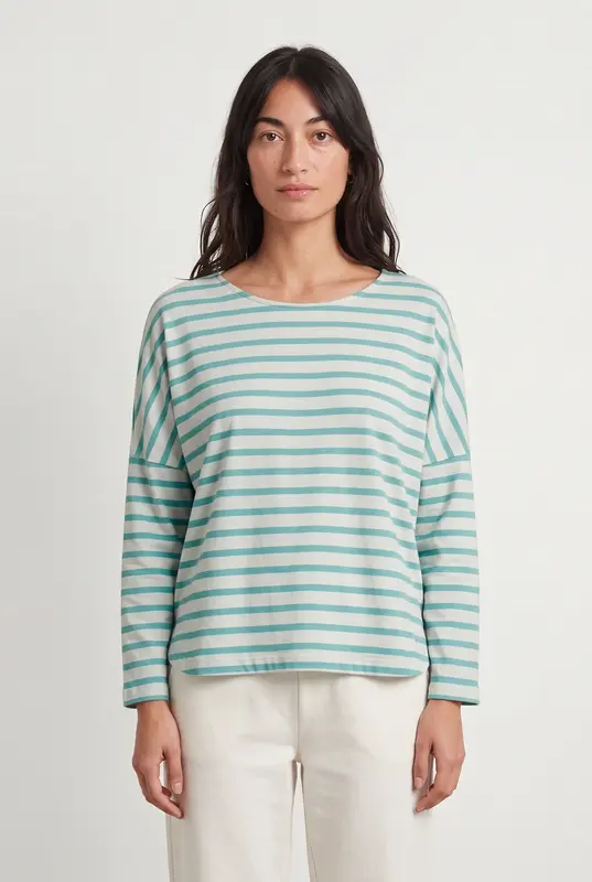 Pull Blanc et Bleu clair - Taille S/36