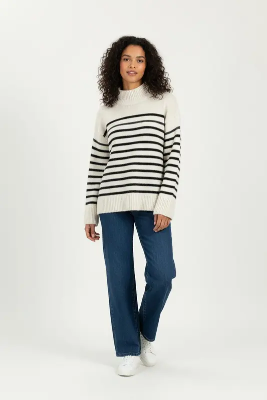 Pull Blanc et Noir - Taille M/38