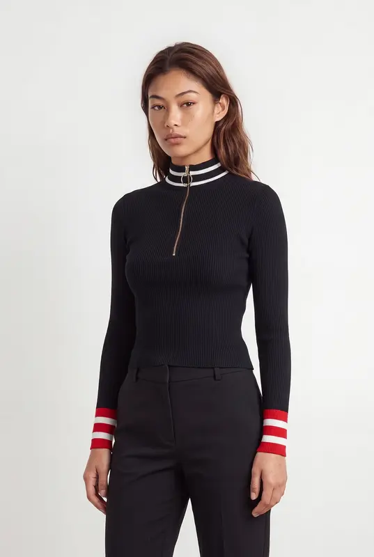 Pull Bleu et Rouge - Taille S/36