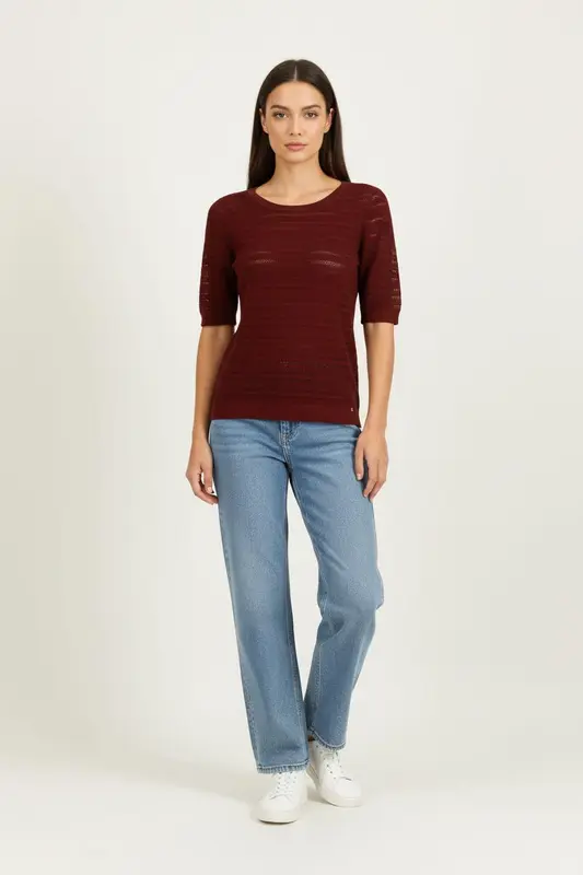 Pull Bordeaux - Taille L/40