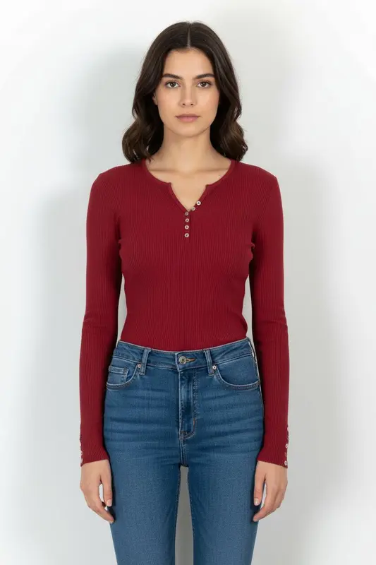 Pull Bordeaux - Taille XL/42