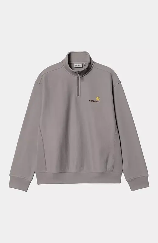 Pull Carhartt Wip HALF ZIP AMERICAN SCRIPT SWEAT Yosemite