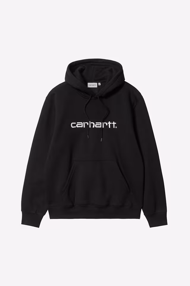 Pull Carhartt Wip HOODED CARHARTT SWEAT Black White