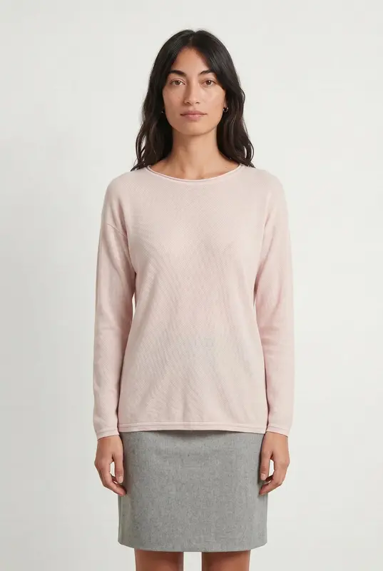 Pull Col Bateau Rose - Taille XS/34