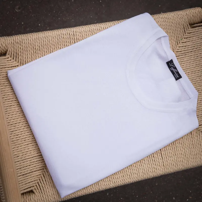 Pull col rond blanc