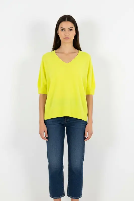 Pull en cachemire vert - Taille S/36