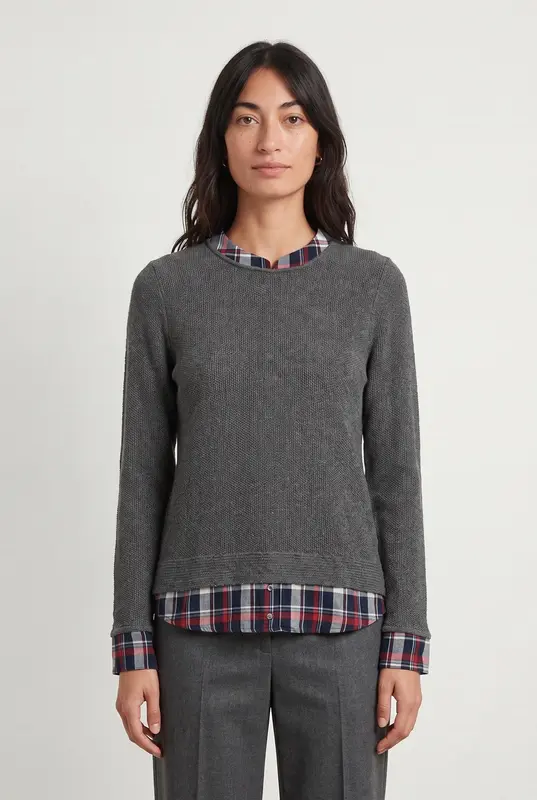 Pull Gris et Bleu - Taille M/38