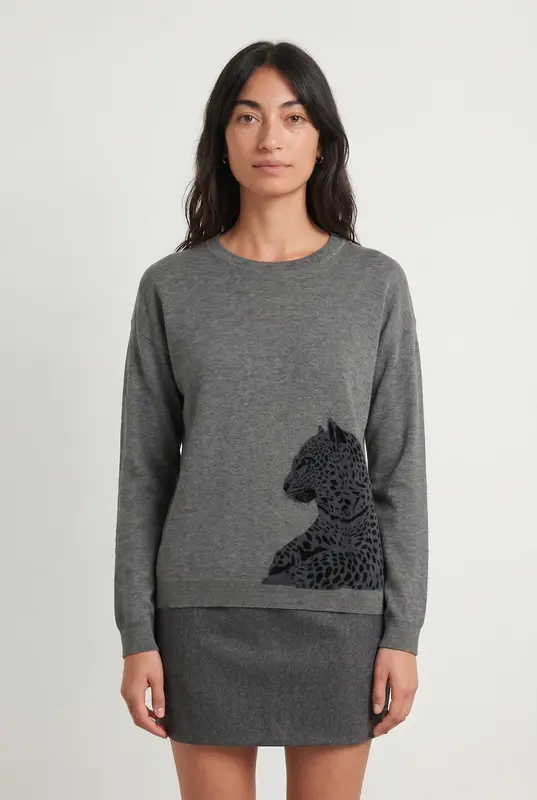 Pull Gris et Noir - Taille M/38