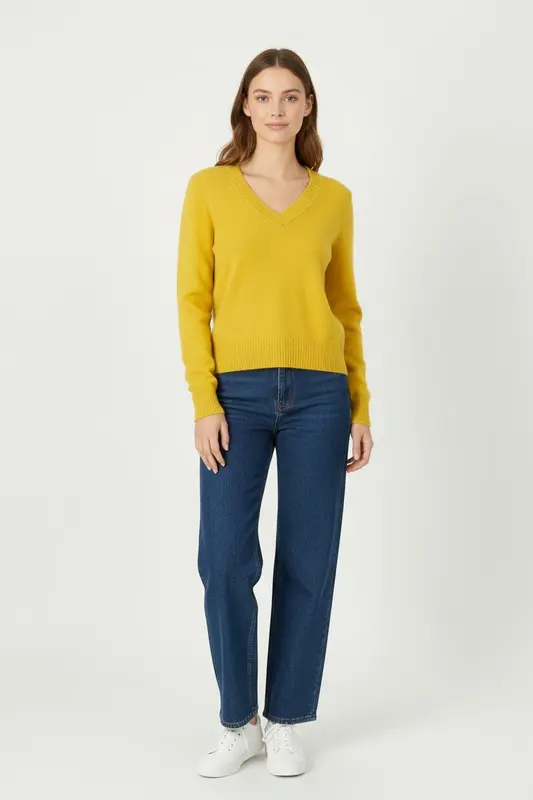 Pull Jaune - Taille M/38