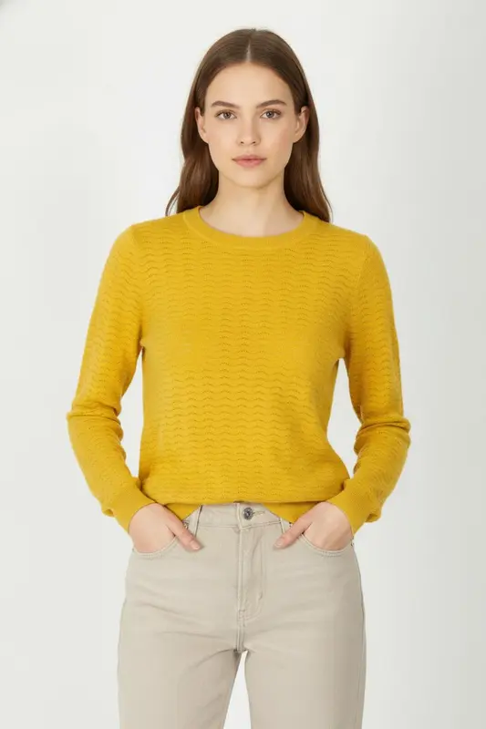 Pull Jaune - Taille XS/34