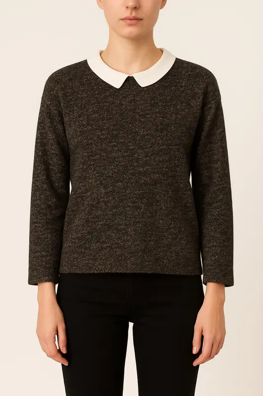 Pull Noir et Blanc - Taille M/38